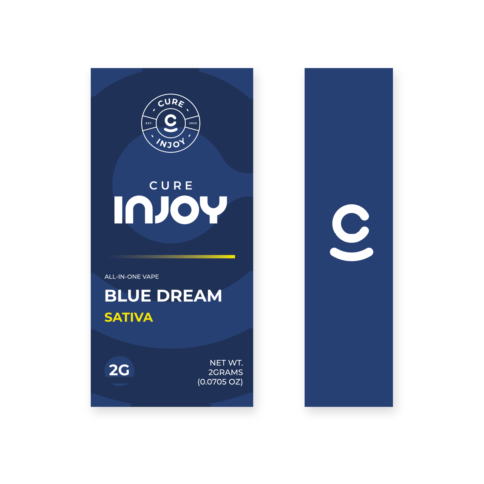 Blue Dream front and right-side package views