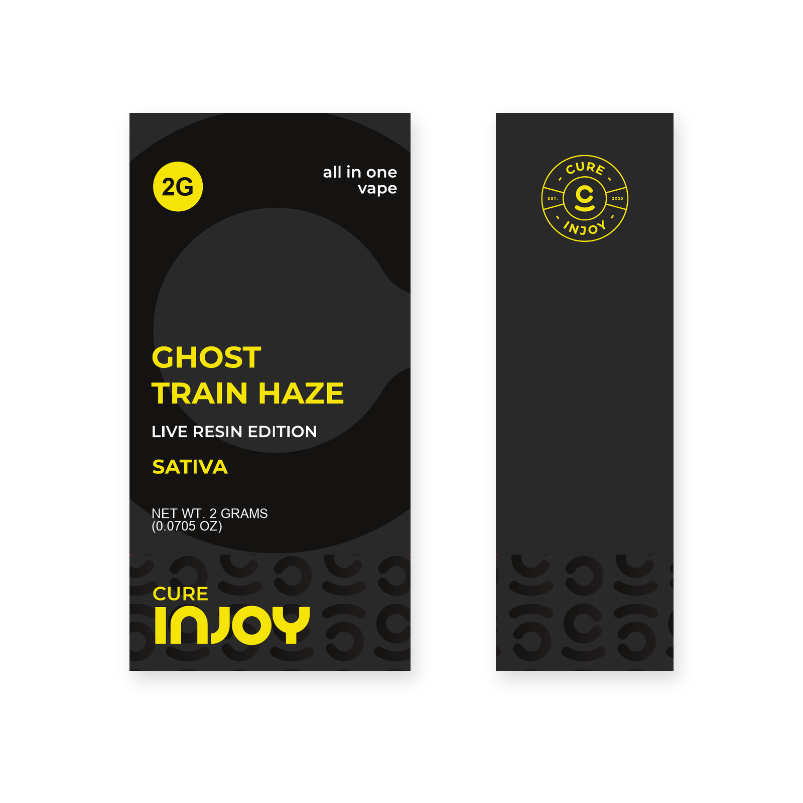 Ghost Train Haze front and right-side package views